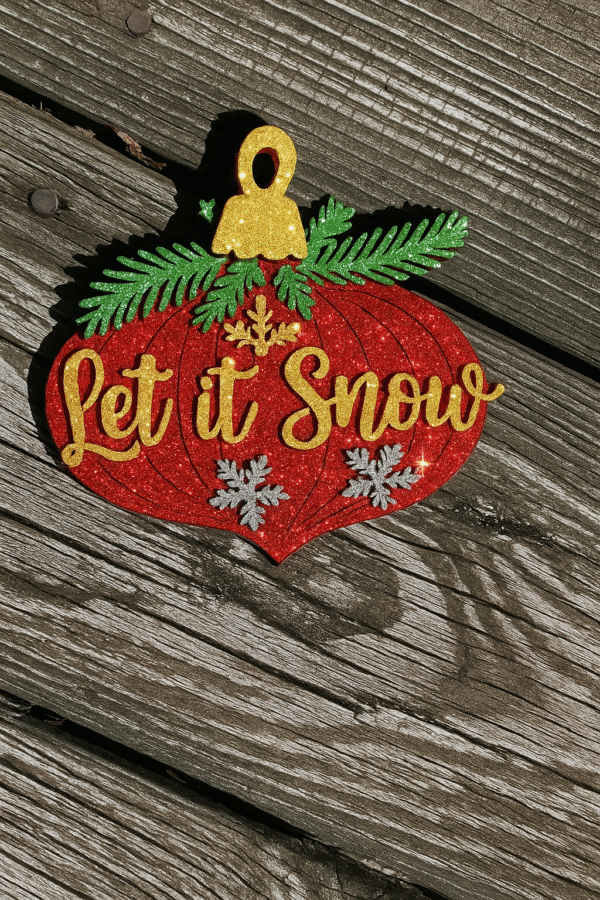 DIY Christmas Ornament Kit - 6 Wooden Holiday Decorations | Cut-to-Order Craft Kit with Twine & Glue | Perfect Family Christmas Activity - Image 4