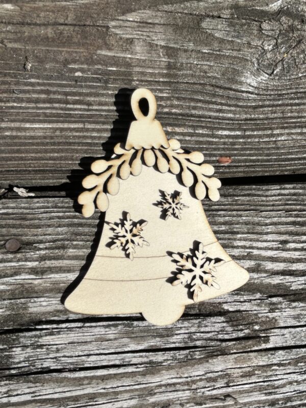 DIY Christmas Ornament Kit - 6 Wooden Holiday Decorations | Cut-to-Order Craft Kit with Twine & Glue | Perfect Family Christmas Activity - Image 6