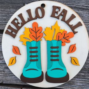 Hello Fall DIY Door Sign Kit