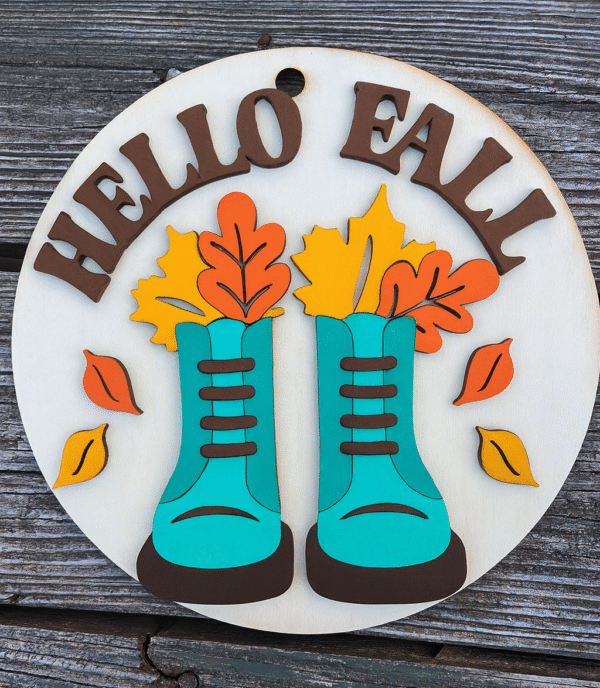 Hello Fall DIY Door Sign Kit