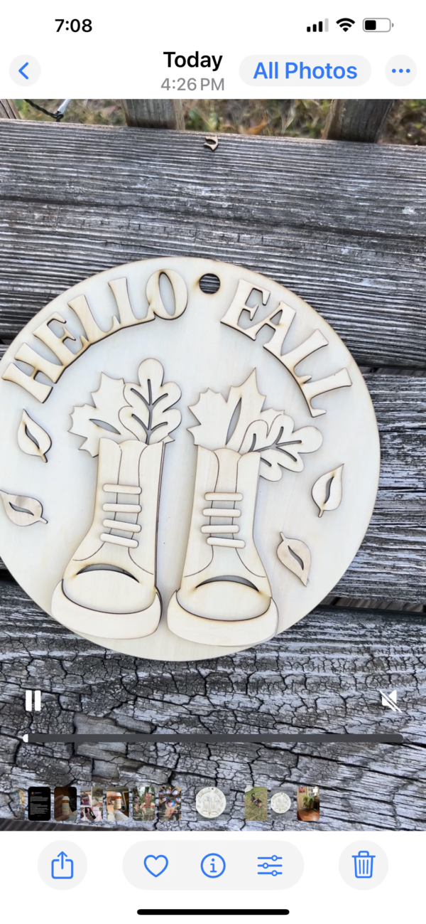 Hello Fall DIY Door Sign Kit