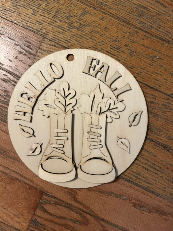 Hello Fall DIY Door Sign Kit