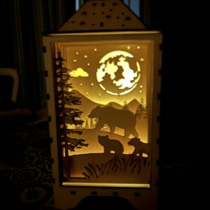diy Woodland Bear Lantern Kit