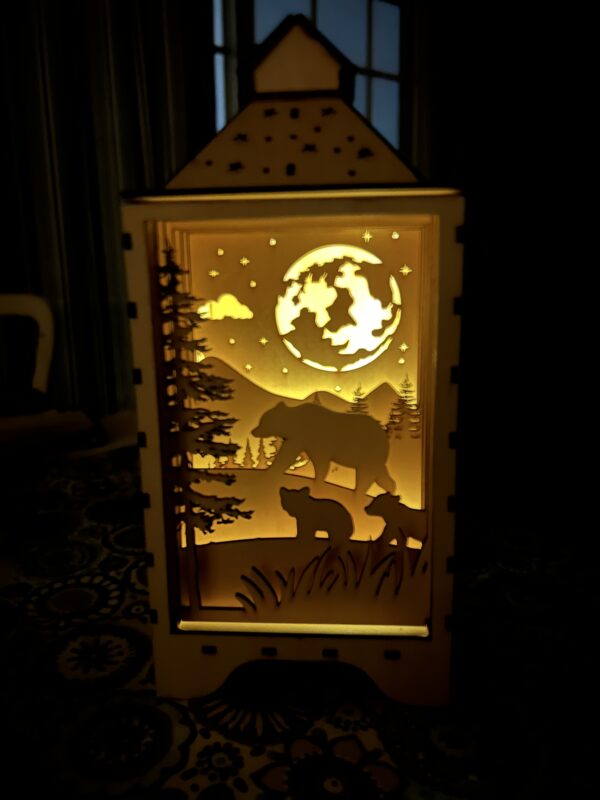 diy Woodland Bear Lantern Kit