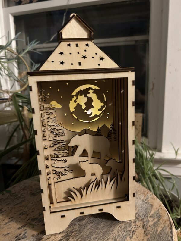 diy Woodland Bear Lantern Kit