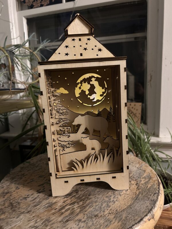 diy Woodland Bear Lantern Kit