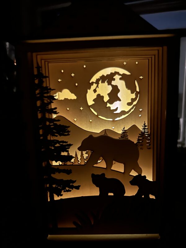 diy Woodland Bear Lantern Kit